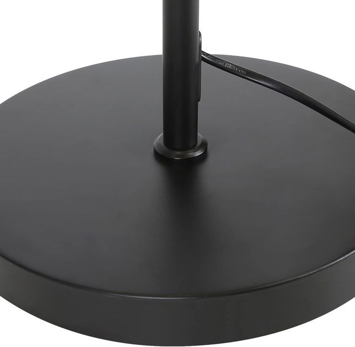 Lampadaire - NETTLIFE - Vintage - noir - métal - interrupteur au pied