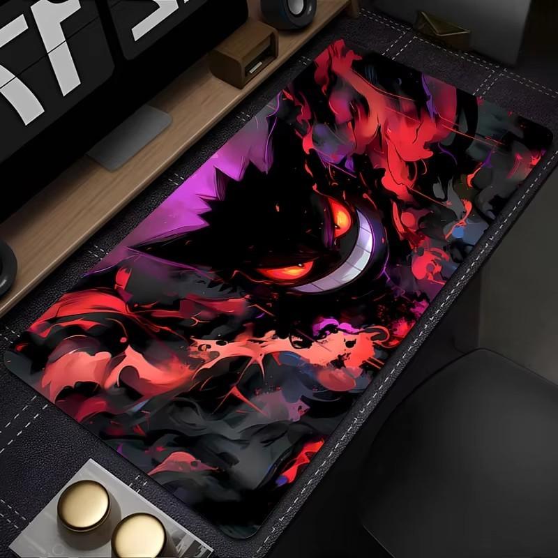 XXL Gengar Gaming Mouse Pad Large Keyboard Mat for PC Anime Gamer Desk Carpet Game Accessories Table Slipmat Computer