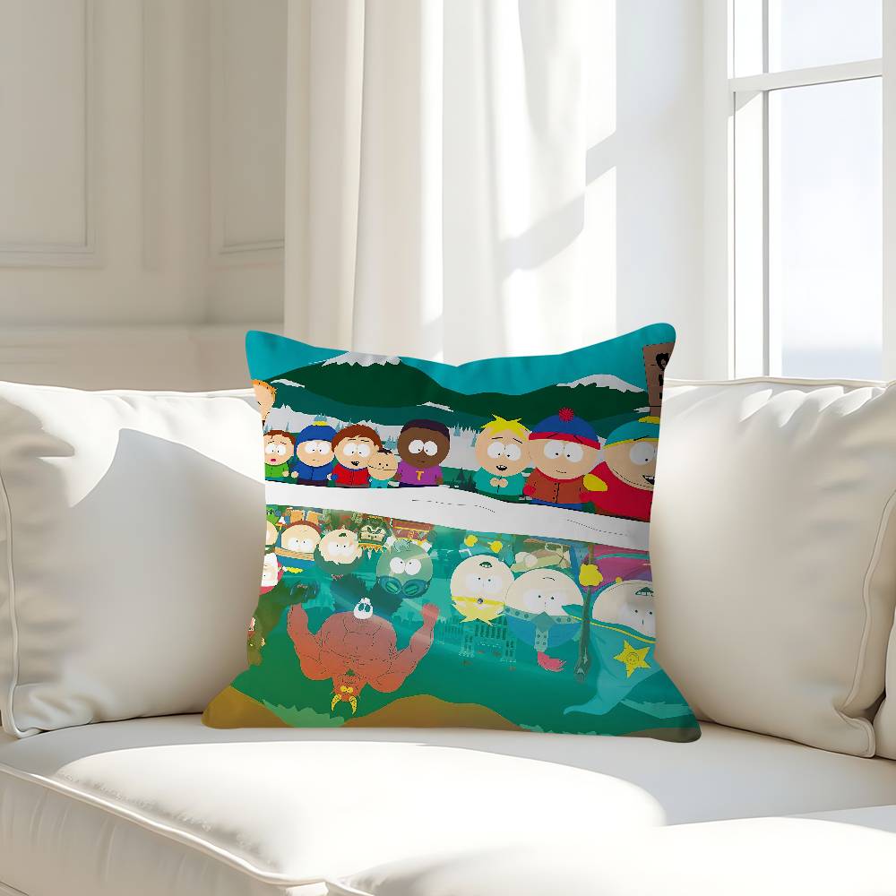 Cartoon-South ParkS Personalized Pillow Cover Kids Bedroom Wild Party Decor Pillowcase Kid Birthday Shower Gift