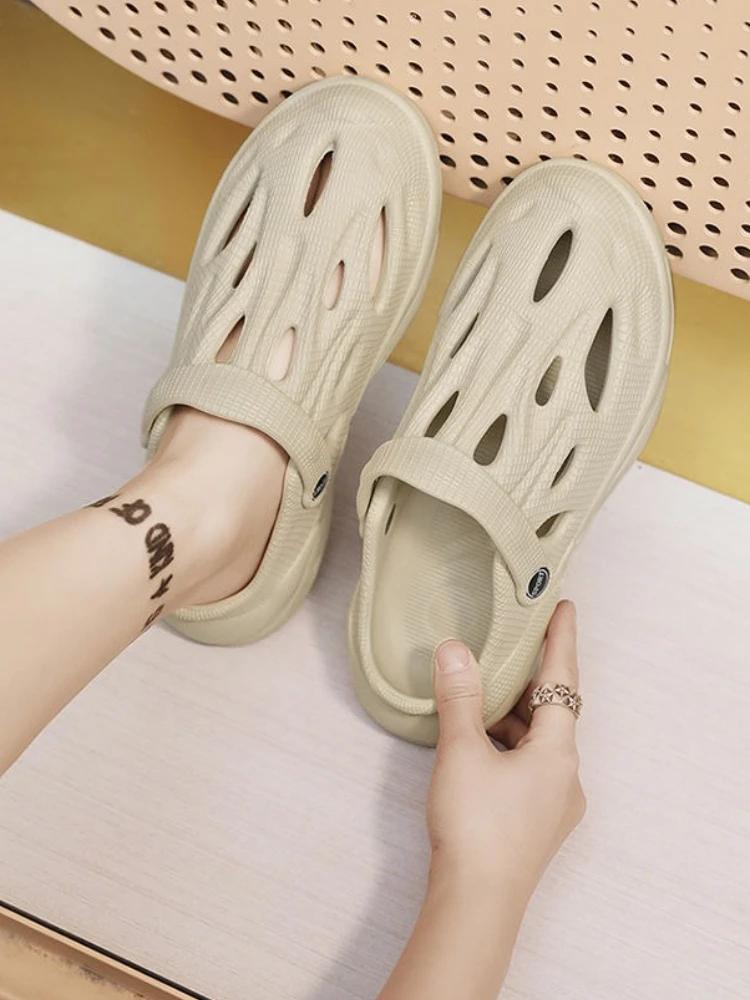 Fashion Beach Shoes for Men with Platform Height Daily Use Luxury H Designer Big Size Descount Outdoor in Welcome Deal Eva Man Sandals