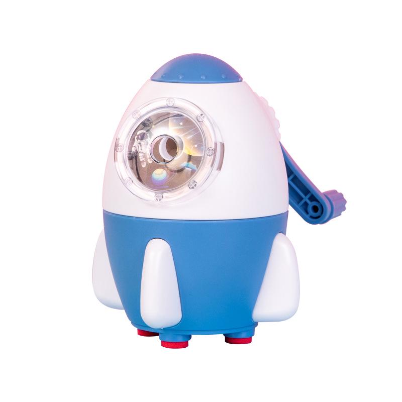 Adjustable Three-Speed Multi-Functional Hand-Crank Pencil Sharpener with Automatic Lead Feed