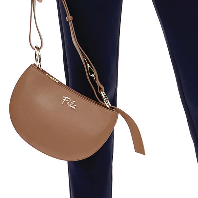 New FILA PU Shoulder Bag Regular Women's Sole Khaki F13W211165F-DK