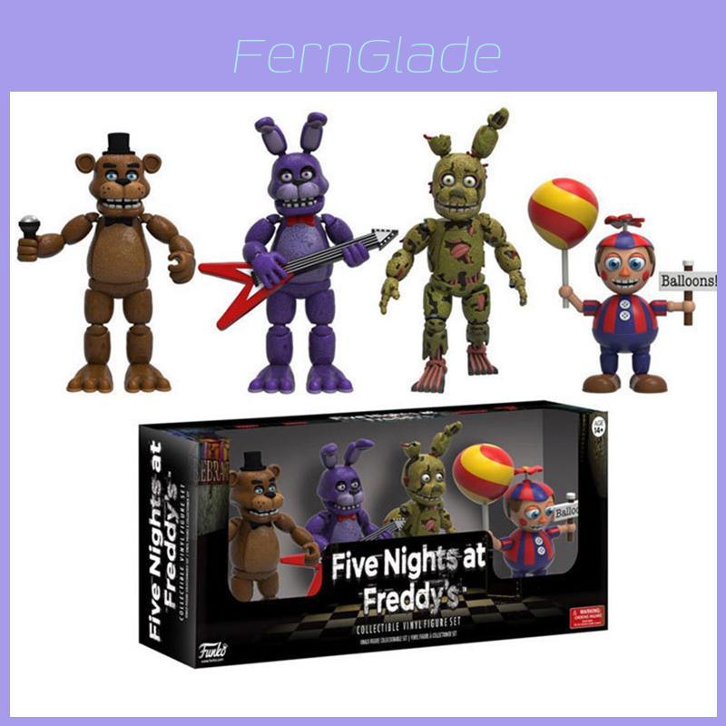 Superbe lot de 4 figurines articulées Five Nights At Freddy's Pizza Simulator pour une collection ultime