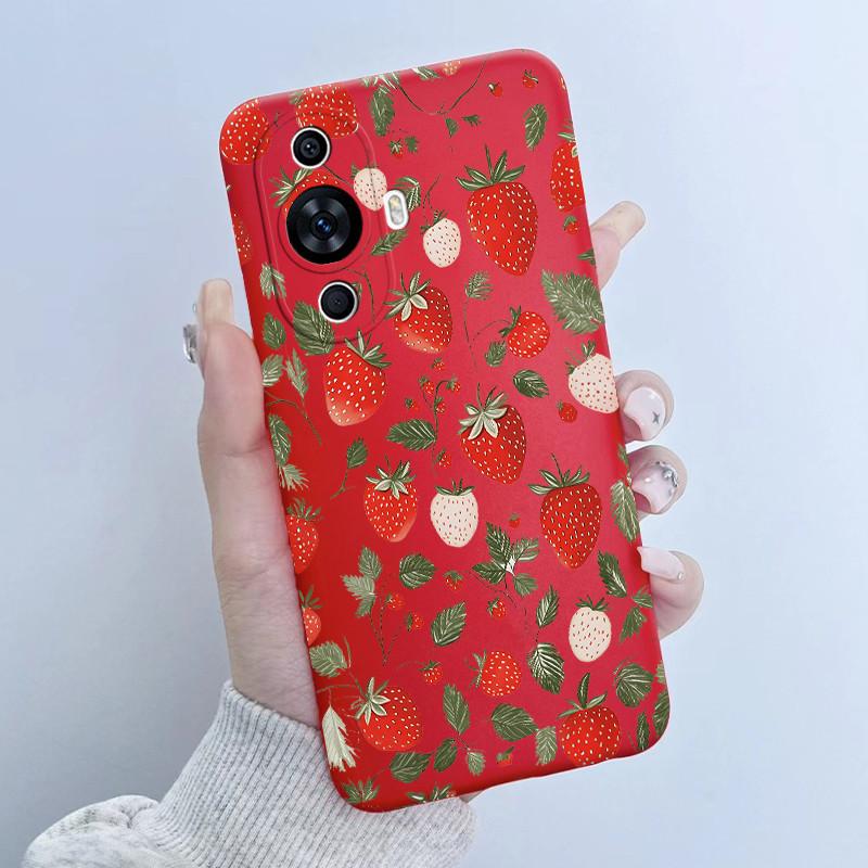 For Huawei Nova 12s Case FOA-LX9 Flower Girl Design Soft Silicone Cover For Huawei Nova 11 Nova11 Pro Ultra Nova12s Phone Cases