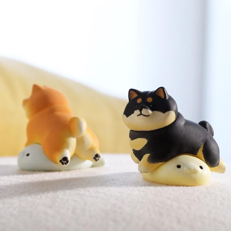 New Product In Stock Dog Firewood Blind Box Dog Unwilling To Go Home Corgi Bomei Lovely Tabletop Decoration Surprise Gift