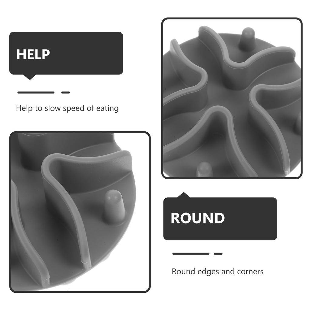 Slow Feeder Dog Bowl Insert Silicone Insert for Pets Slow Feeding Bowl Slows Eating Prevents Overeating Aids Digestion