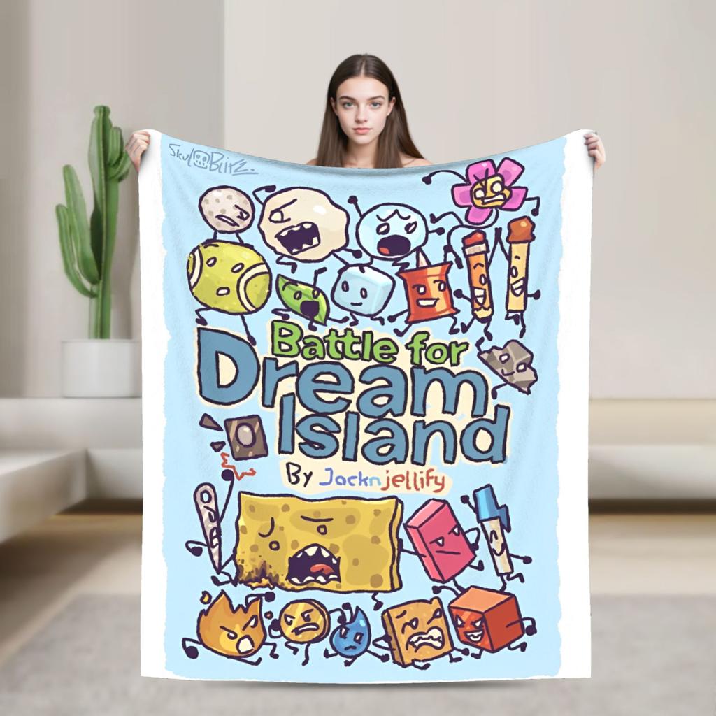 Inanimate Insanity All Characters Flannel Blanket Soft Throw Blanket for Home Decor Travel Print Bedspread Sofa Bed Cover