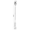 304 Stainless Steel Double-Headed Spiral Bar Spoon with Long Handle
