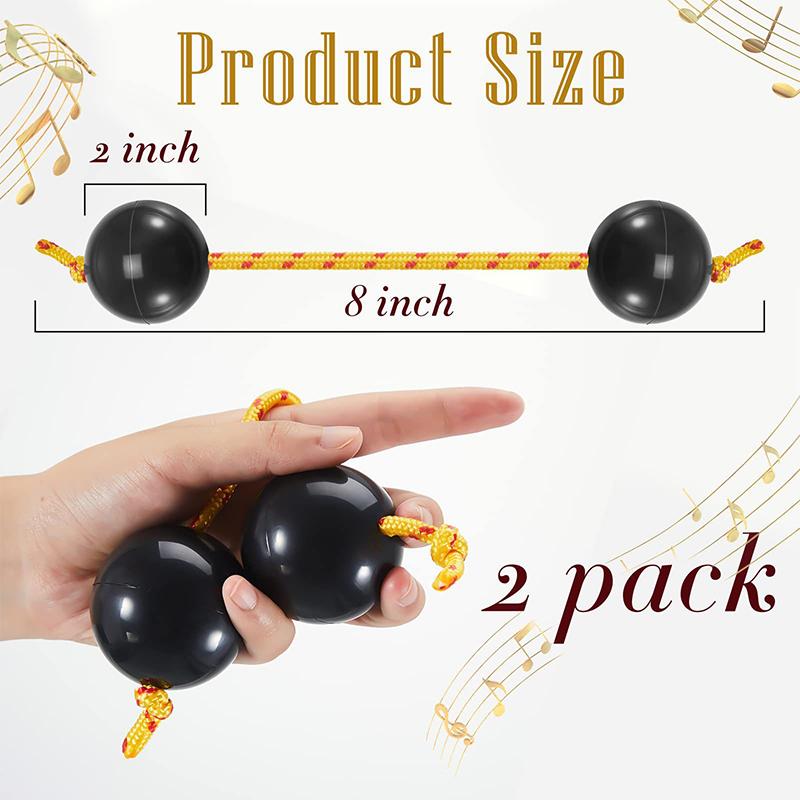 New 1 Pair Sand Egg Asalato African Shakers Rhythm Fingertip Abs Sand Ball For Kashaka Instrument Adults Beginners Accessories