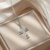 Elegant Cross Necklace with Full Diamond Design – Versatile Jewelry for Women