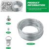 131pcs 30m Picture Wires Set with Hangers Frame Wires Set for Mirrors & Artwork