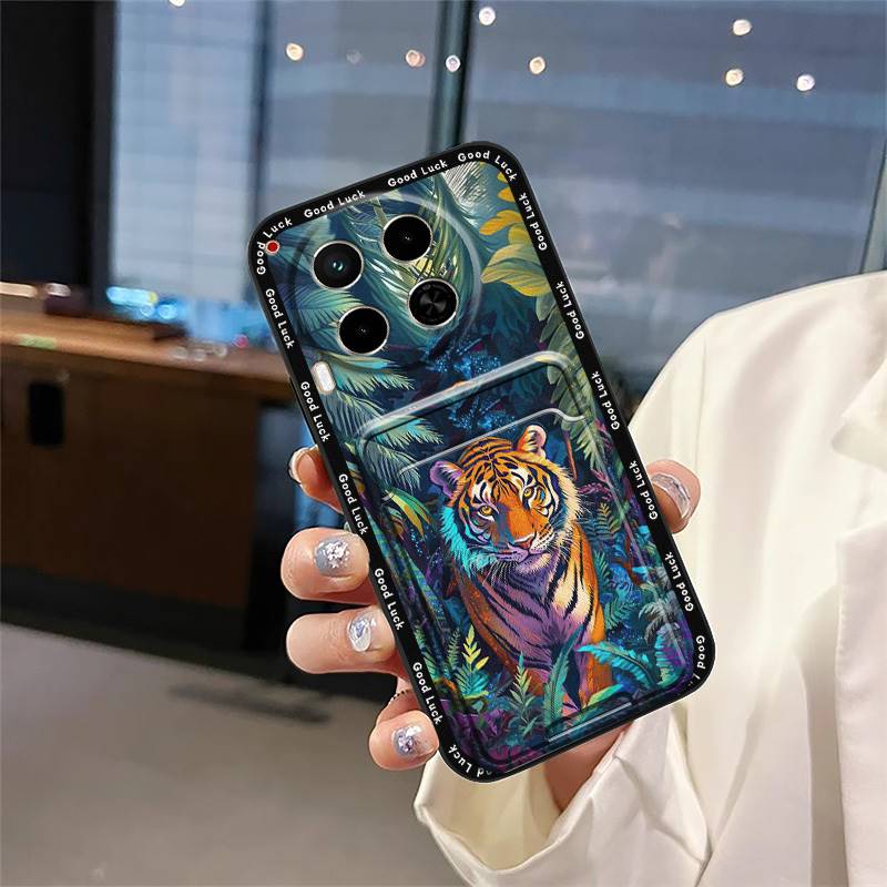 Miękkie etui przeciwpyłowe Etui na telefon Dla Tecno Camon30/4G/5G/CL6/CL7 Odporne na wstrząsy Śliczne Wodoodporne Tylne etui Kieszeń na karty Graffiti