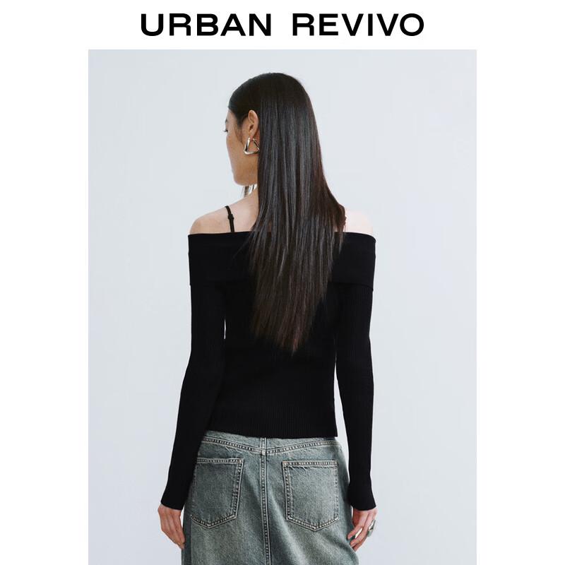 Women's Off-Shoulder Slim Fit Knit Top