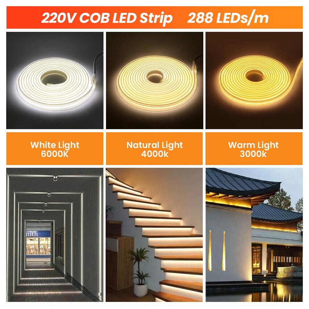 220v Strip Led 230v 288 Bead Strip Light Chain Light Hose Decoration Courtyard