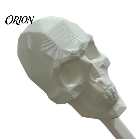 Personalized Wall Pendant 2Pcs 3D Printed Skull Hook, Gothic Dark Mounted Hanger, Geometric Halloween Hanger Towel Key Hat Storage Hook for