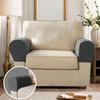 2PCS Luxurious Sofa Armrest Covers Soft and Thick Chair Arm Protectors, Universal Fit,Elastic Armrest Covers