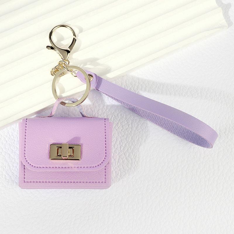 Creative Mini Leather Hangbag Bag Hanging Decoration Versatile Bag Pendant  Coin Purse Keyring Mini Headphone Bag Pendant