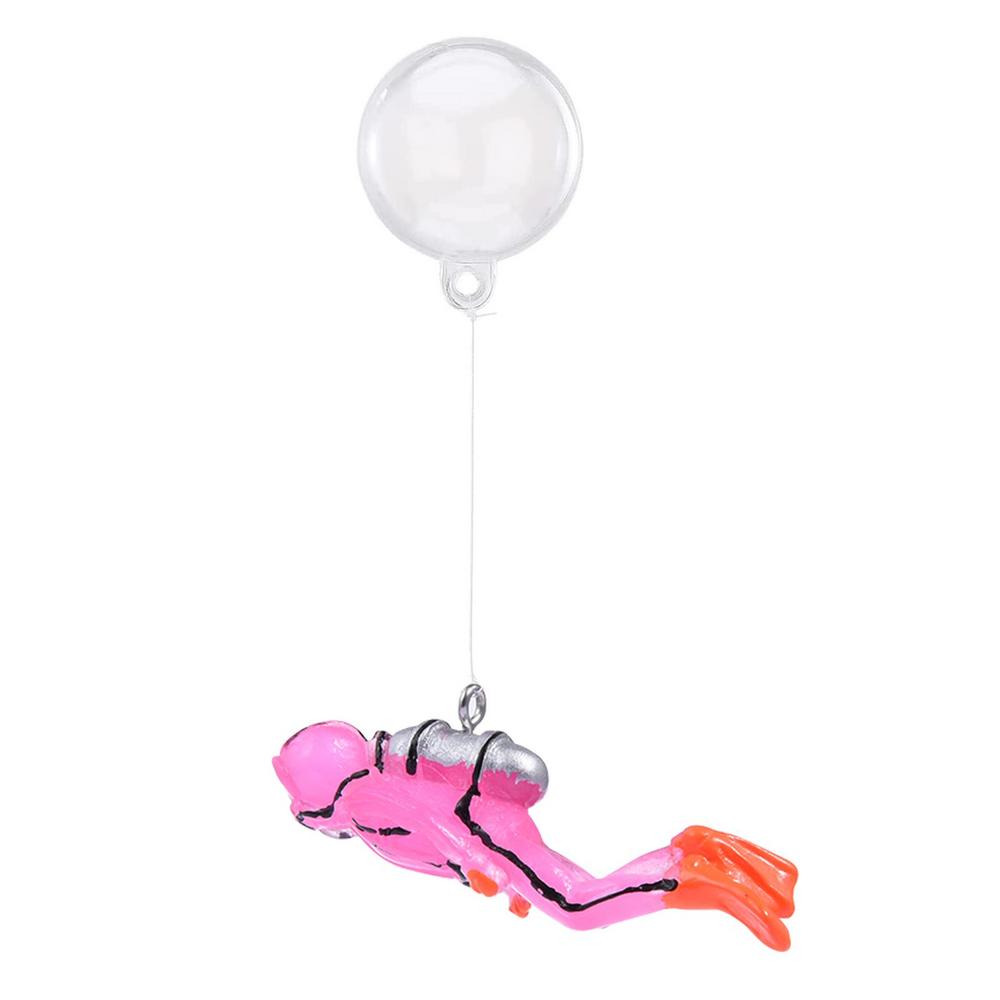 Плавающие декорации для аквариума | Декорации из смолы  Рыба на шарике  для аквариума | Декорация для аквариума Аквариумный дайвер Аквариум Аквари