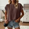 Women's Casual Knit Top Loose Fit Relaxed Versatile Flattering Sweater for Everyday Wear