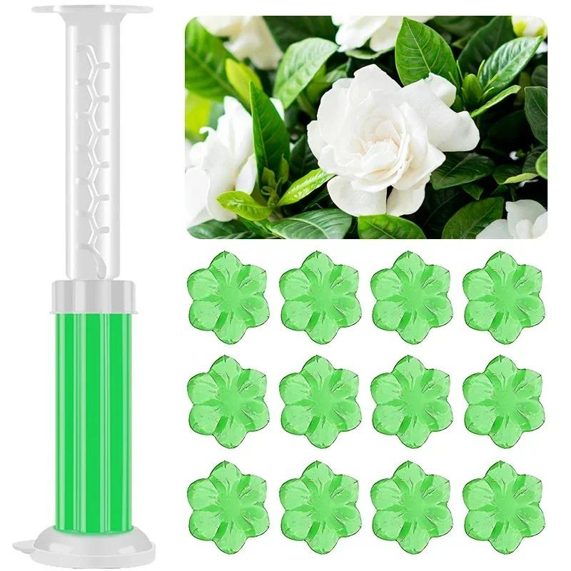 1-10Pcs Flower Gel Stamp Toilet Cleaner Air Freshener Bathroom Toilet Cleaning Gel Needle Design Fragrance Deodorant Supplies