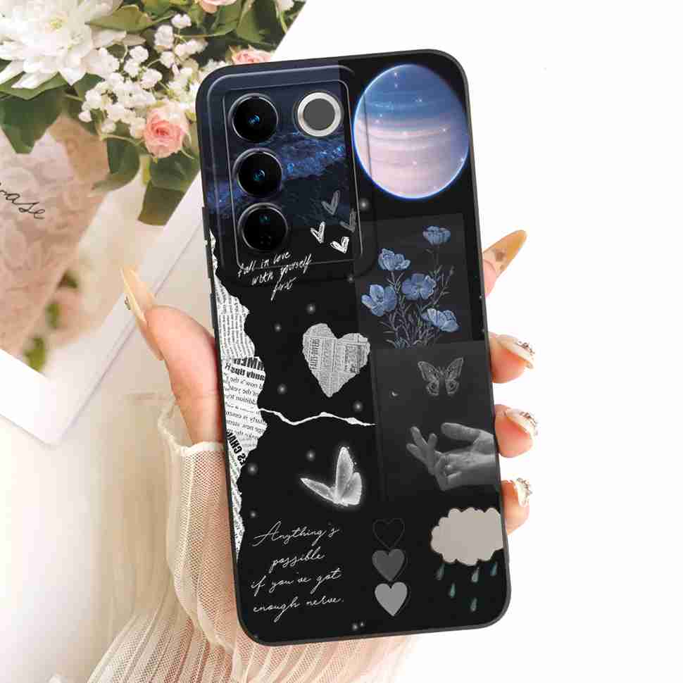 For Vivo S16E Casing Cute Rabbit Candy Painted Cover Phone Case For Vivo S 16E S16E Soft V2239A Shell 6.62" Fundas