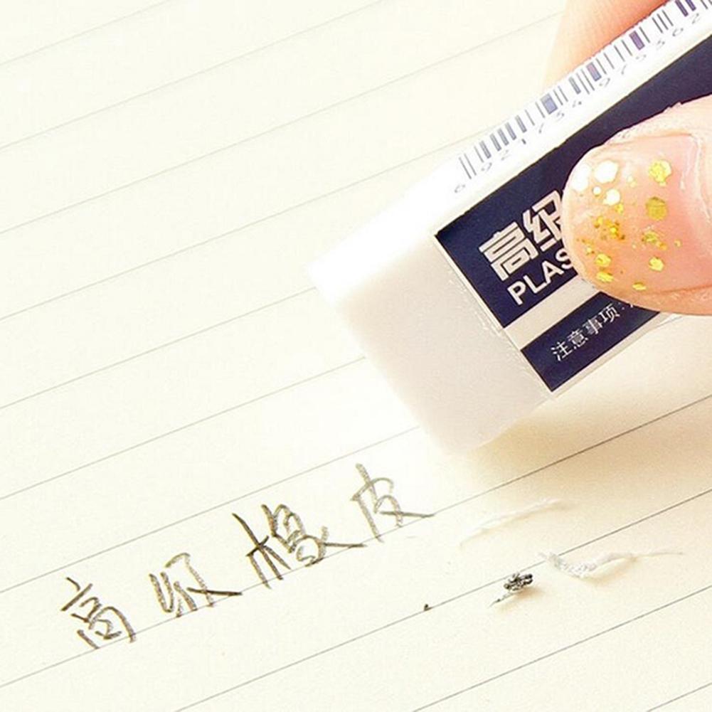 Stationeries 10Pcs Soft Rubber Erasers Students Stationery School Office Correction Supplies