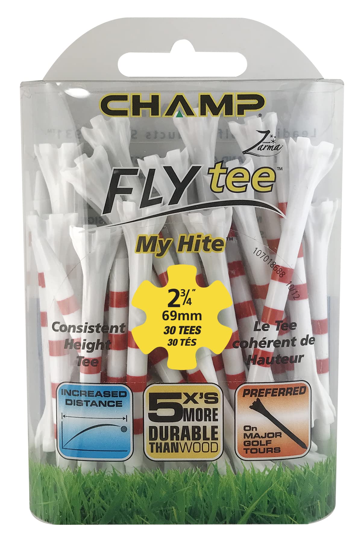 

CHAMP 2014 Zama My Height Regular Golf Tee, 69mm, T-714