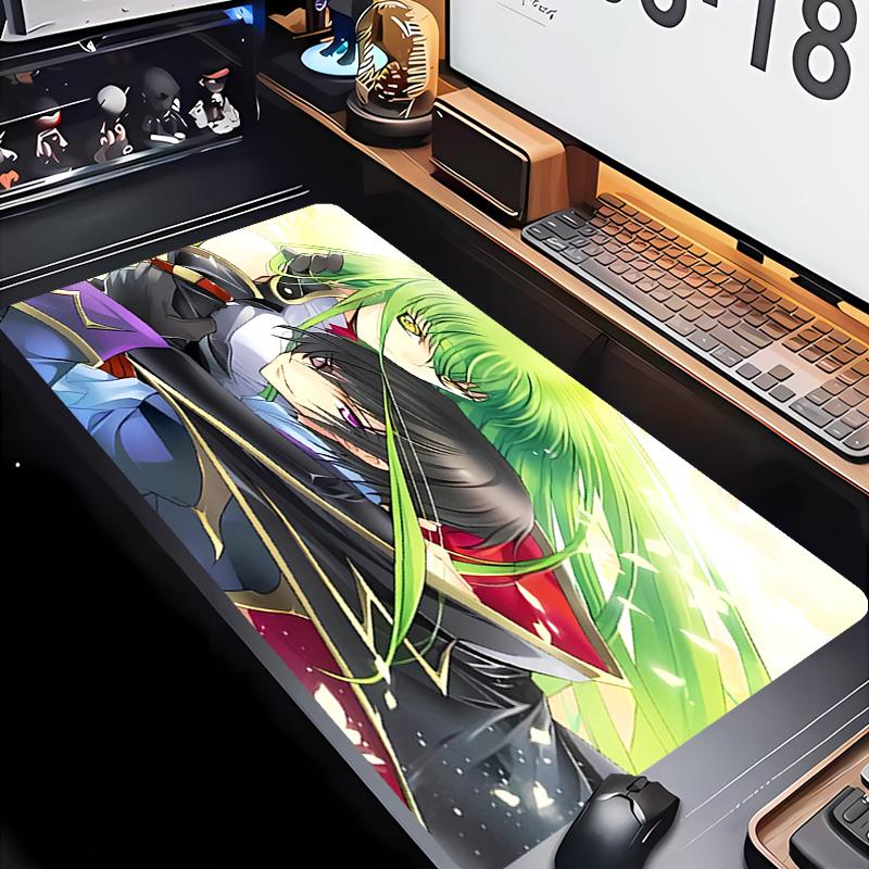 Anime Code Geass Thema Premium Rutschfestes Mauspads mit Genähten Kanten, Strapazierfähiges Gummi-Material, für Schreibtisch & Gaming Tolle Geschenke