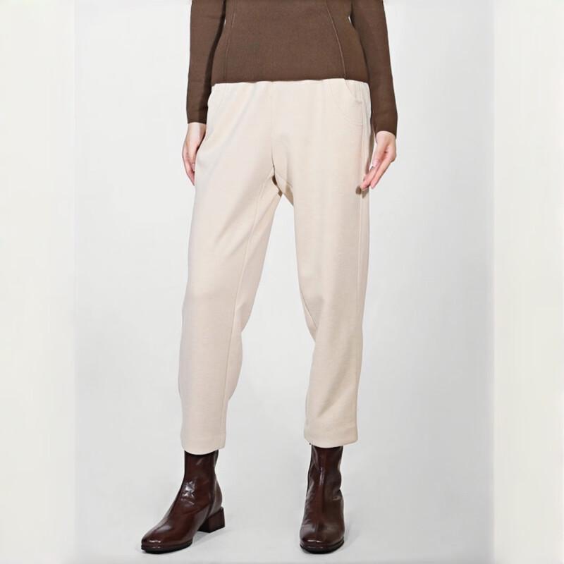 

Sweet Basil Women s Elastic Waist Cropped Casual Pants M