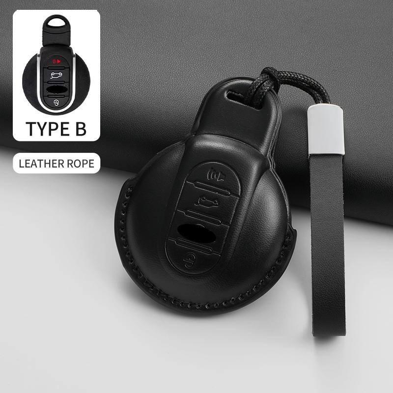 For BMW Mini Cooper JCW Countryman Aceman Cabrio F55 F56 F57 F54 F60 Car Remote Key Case Cover Shell Keychain Garnish Accessorie