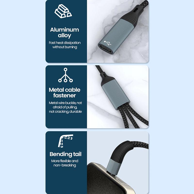 Usb Type C Hub Multiple Splitter Adapter Otg Data Transfer 3/2 Port Usb Power Charging Hub Cable Connector Adapter