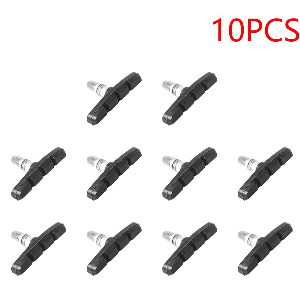 

30-10 шт. Прочные велосипедные бесшумные тормозные колодки Велоспорт V-образные держатели колодок Блоки Резиновые велозапчасти для горных складных велосипедов