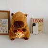 Plush Capybara Backpack Hamburg Doll Fur Bag Popular Kawaii Handbags  School