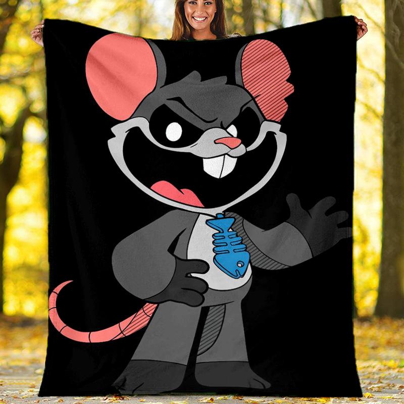 Japanese Scenery Mount Fuji Cherry Blossoms Fleece Printed Flannel Blanket, Warm Soft Throw Sofa Bed Blanket 80cm x 120cm