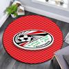 Egypt national football logo Round Rug, Non Slip Washable Circular Carpet For Living Room Bedroom Playroom, Sports Fan Decor, Holiday Birthday Gift