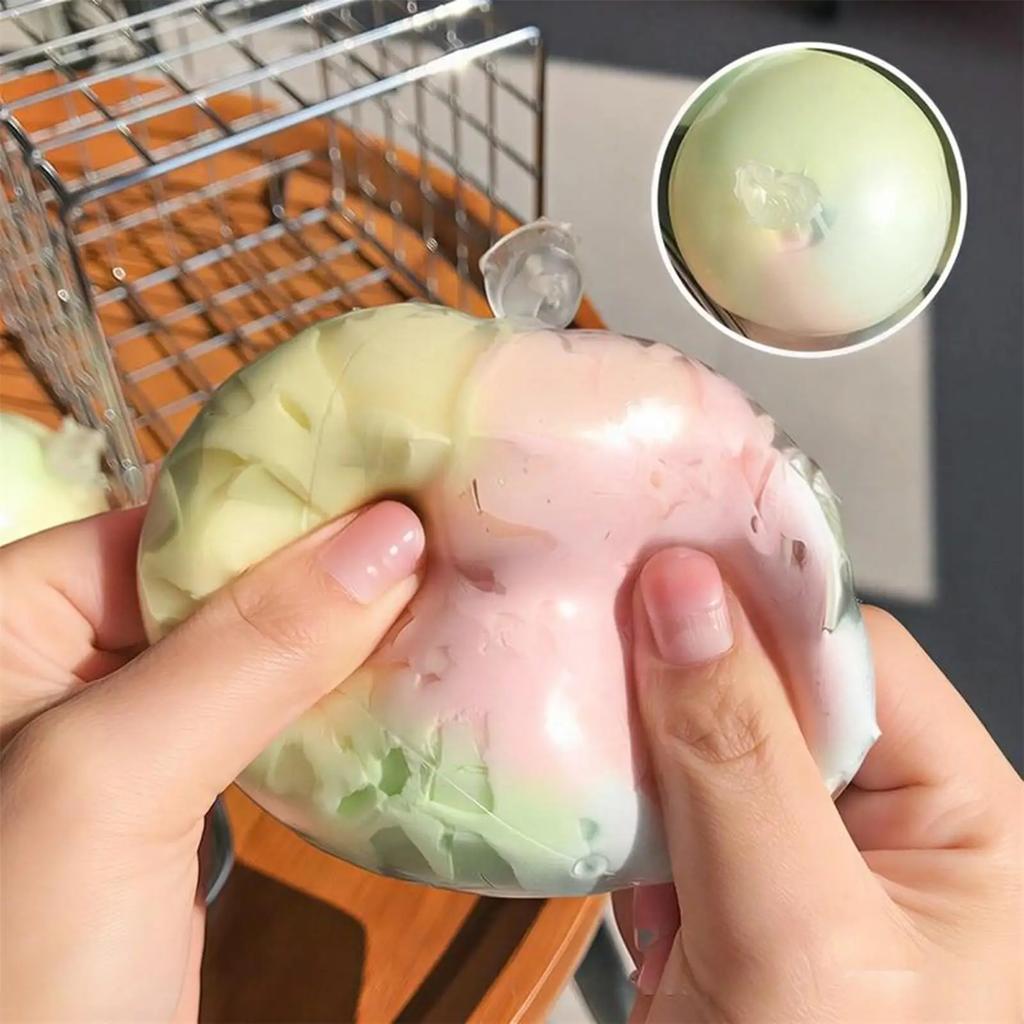 Kids Childrens Squishy Stress Balls slow rebound wax skin squeeze toy for Adult Quiet Sensory Fidget Toy Soothing Relieving Stress