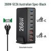 240W GaN PD Multi-Port Charger for Phones and Laptops - High Power Desktop Charging Station