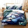3D Print Uruha Rushia Hololive Butterfly Girl Bedding Set Bedroom Soft Modern Bedspreads Comefortable Duvet Cover Pillowcase