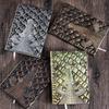 A5 Notizbuch, Krokodilprägung Retro Hardcover Leder Einband, 100 Blatt pro Buch, Horizontale Linien Innen, Büro Und Studien Tagebuch