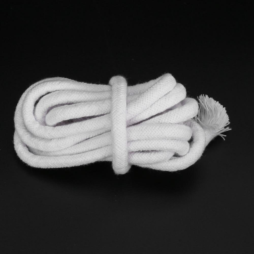 Cotton Cotton Candle Wick 8mm Width Oil Lamp Wick Functional Round Braid Wick For Candle Making
