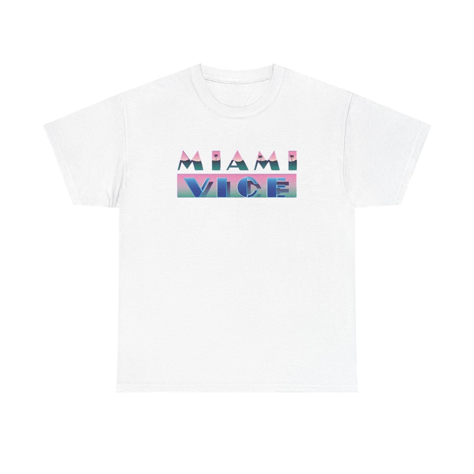 Men s and Women s T-shirts Miami Vice Graphic XS