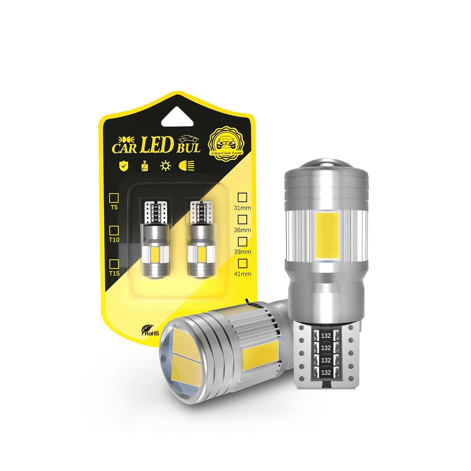 

Светодиодная габаритная лампа T10, Светодиодная задняя лампа, Фонарь заднего хода, Взрывная яркость, Двойная яркость вверх, синий