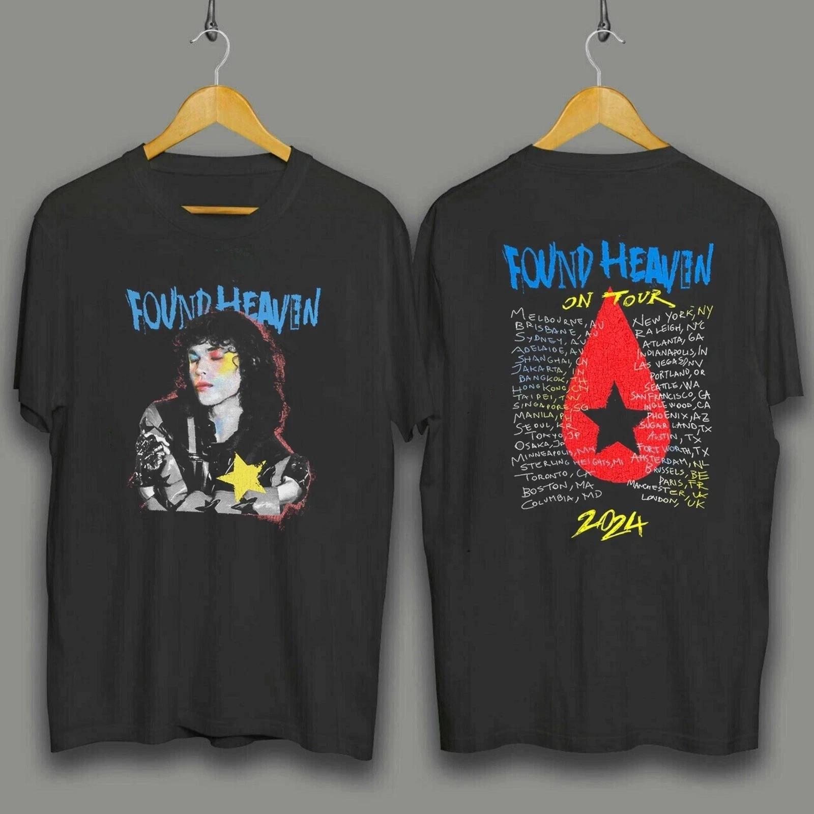 VTG Conan Gray Found Heaven On Tour 2024 Black Dateback T-Shirt Reprint S-5XL M
