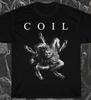 Unisex Kurzarm Rundhals Baumwoll T-Shirt Coil Dämon
