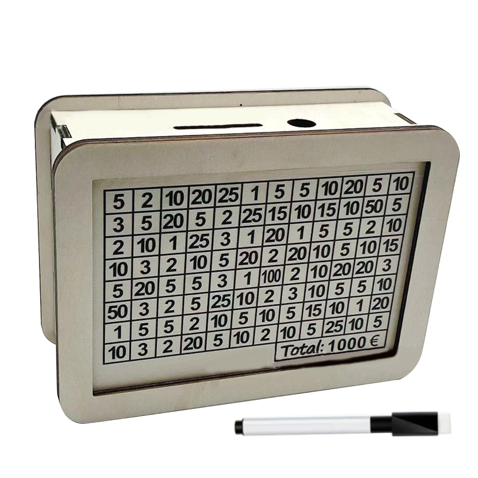 

Wood Piggy Banks Save Money Organization Box Reusable Wood Money Box Develop Saving Habits and Achieve Financial Goals 1000