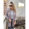 Veste à capuche en mélange de laine pour femme Manteau d'hiver décontracté Couleur unie Veste à poches Mode Automne Hiver pour l'Europe l'Amérique
