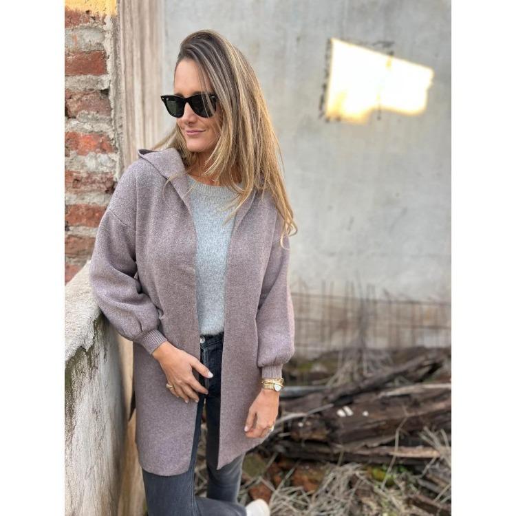 Veste à capuche en mélange de laine pour femme Manteau d'hiver décontracté Couleur unie Veste à poches Mode Automne Hiver pour l'Europe l'Amérique