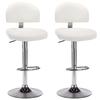 VidaXL Bar Stools 2 Pcs White Faux Leather