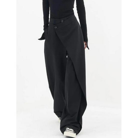 

Korean-Style Commuter Wide-Leg Pants with Irregular Patchwork Design M (suggested 100-110 jin)