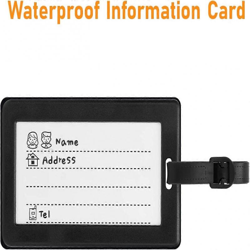 Luggage Tags Pack of Two,Baggage Tags Suitcase ID Labels Business Card Holder/Travel ID Bag Tag(Sun Flower)